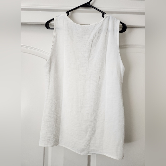 White Sleeveless Top - Picture 2 of 5